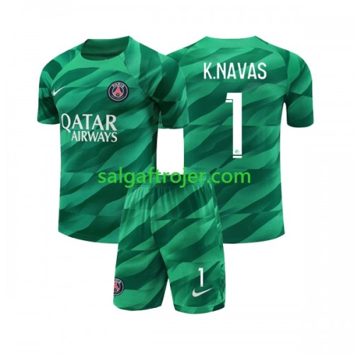 Paris Saint-Germain PSG K.NAVAS 1 Fodboldtrøjer Målmand Børn Hjemmebanesæt 2023/24 Kort ærmer Paris Saint-Germain PSG K.NAVAS 1 Fodboldtrøjer Målmand Børn Hjemmebanesæt 2023/24 Kort ærmer